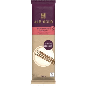 MAKARON (GRYCZANY) SPAGHETTI BEZGLUTENOWY BIO 500 g – ALB GOLD (ALB NATUR)