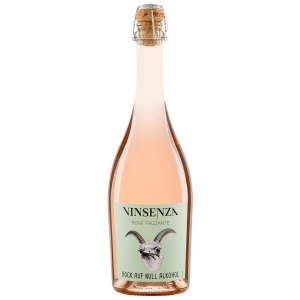 WINO BEZALKOHOLOWE FRIZZANTE RÓŻOWE SŁODKIE MUSUJĄCE BIO 0,75 L – VINSENZA (RIEGEL)
