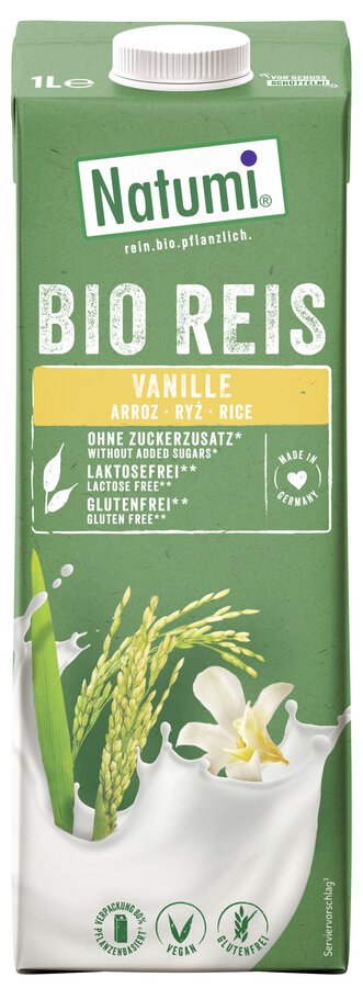 NAPÓJ RYŻOWO – WANILIOWY BEZ DODATKU CUKRÓW BEZGLUTENOWY BIO 1 L – NATUMI NAPÓJ RYŻOWO – WANILIOWY BEZ DODATKU CUKRÓW BEZGLUTENOWY BIO 1 L – NATUMI