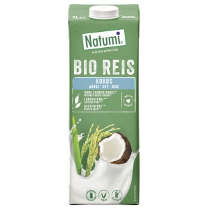 NAPÓJ RYŻOWO – KOKOSOWY BEZ DODATKU CUKRÓW BEZGLUTENOWY BIO 1 L – NATUMI NAPÓJ RYŻOWO – KOKOSOWY BEZ DODATKU CUKRÓW BEZGLUTENOWY BIO 1 L – NATUMI