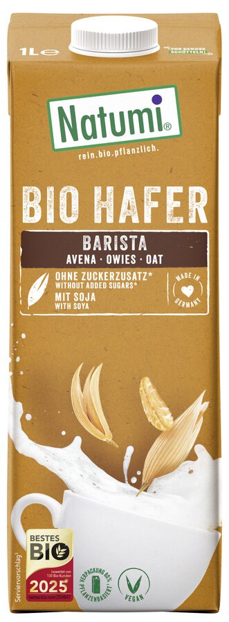NAPÓJ OWSIANO – SOJOWY BARISTA BEZ DODATKU CUKRÓW BIO 1 L – NATUMI NAPÓJ OWSIANO – SOJOWY BARISTA BEZ DODATKU CUKRÓW BIO 1 L – NATUMI