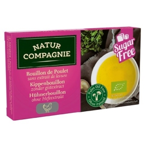 BULION – KOSTKI DROBIOWE BEZ DODATKU CUKRÓW I DROŻDŻY BIO (8 x 10 g) 80 g – NATUR COMPAGNIE