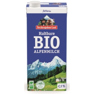 MLEKO ALPEJSKIE UHT (min. 1,5 % TŁUSZCZU) BIO 1 L – BERCHTESGADENER LAND