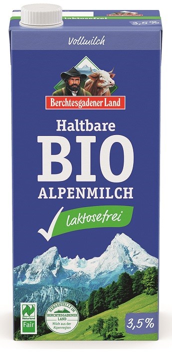 MLEKO ALPEJSKIE UHT O OBNIŻONEJ ZAWARTOŚCI LAKTOZY (min. 3,5 % TŁUSZCZU) BIO 1 L – BERCHTESGADENER LAND MLEKO ALPEJSKIE UHT O OBNIŻONEJ ZAWARTOŚCI LAKTOZY (min. 3,5 % TŁUSZCZU) BIO 1 L – BERCHTESGADENER LAND