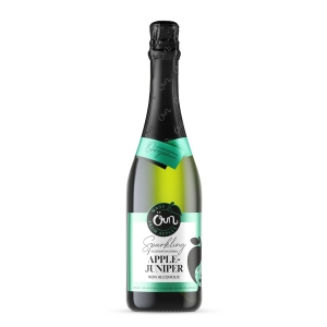 NAPÓJ BEZALKOHOLOWY JABŁKOWO – JAŁOWCOWY MUSUJĄCY BIO 750 ml – OUN