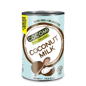 COCONUT MILK – NAPÓJ KOKOSOWY BEZ GUMY GUAR (17 % TŁUSZCZU) BIO 400 ml – COCOMI