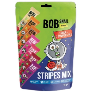 ZESTAW PRZEKĄSEK OWOCOWYCH BEZ DODATKU CUKRÓW BEZGLUTENOWY 98 g – BOB SNAIL