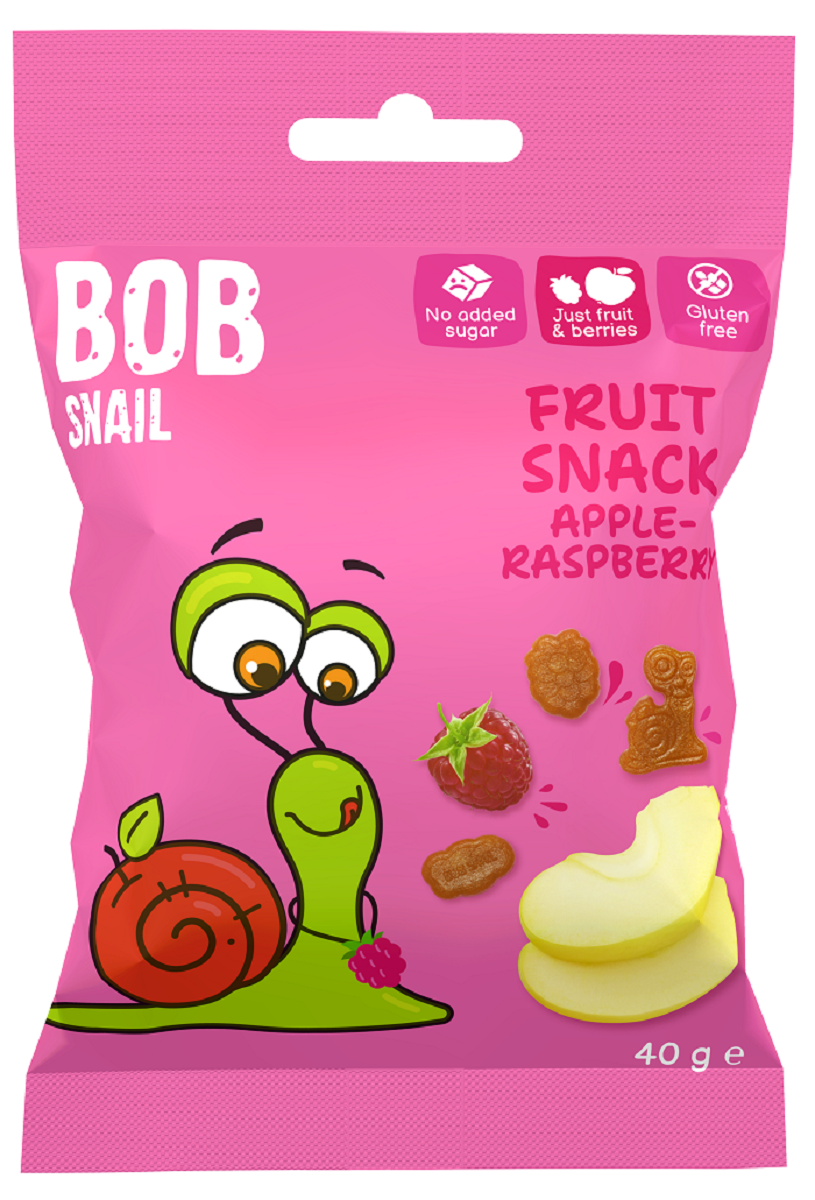 ŻELKI JABŁKO – MALINA BEZ ŻELATYNY BEZGLUTENOWE 40 g – BOB SNAIL ŻELKI JABŁKO – MALINA BEZ ŻELATYNY BEZGLUTENOWE 40 g – BOB SNAIL