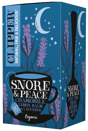 HERBATKA Z MELISĄ I LAWENDĄ (SNORE & PEACE) BIO (20 x 1,5 g) 30 g – CLIPPER HERBATKA Z MELISĄ I LAWENDĄ (SNORE & PEACE) BIO (20 x 1,5 g) 30 g – CLIPPER