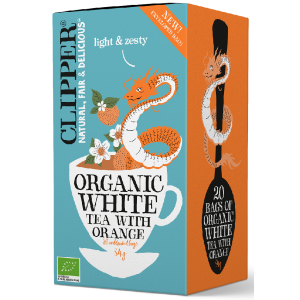 HERBATA BIAŁA POMARAŃCZOWA BIO (20 x 1,7 g) 34 g – CLIPPER
