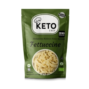 MAKARON (KONJAC) FETTUCCINE BEZGLUTENOWY BIO 270 g (200 g) – KETO CHEF