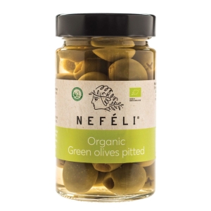 OLIWKI ZIELONE BEZ PESTEK W ZALEWIE BIO 295 g (140 g) – NEFELI