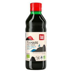 SOS SOJOWY TAMARI 25 % MNIEJ SOLI BEZGLUTENOWY BIO 250 ml – LIMA