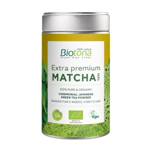 HERBATA ZIELONA MATCHA JAPOŃSKA EXTRA PREMIUM BIO 70 g – BIOTONA