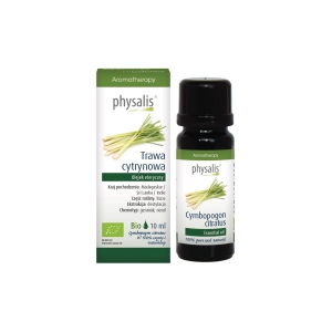 OLEJEK ETERYCZNY TRAWA CYTRYNOWA BIO 10 ml – PHYSALIS