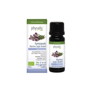 OLEJEK ETERYCZNY TYMIANEK THYMUS ZYGIS LINALOL BIO 10 ml – PHYSALIS