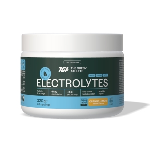 ELEKTROLITY O SMAKU POMARAŃCZY I CYTRYNY BEZGLUTENOWE 320 g – THE GREEN ATHLETE