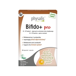 KAPSUŁKI NA ODBUDOWĘ FLORY JELIT (BIFIDO+ PRO) 30 szt. – PHYSALIS