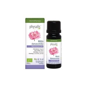 OLEJEK ETERYCZNY RÓŻA DAMASCEŃSKA BIO 10 ml – PHYSALIS