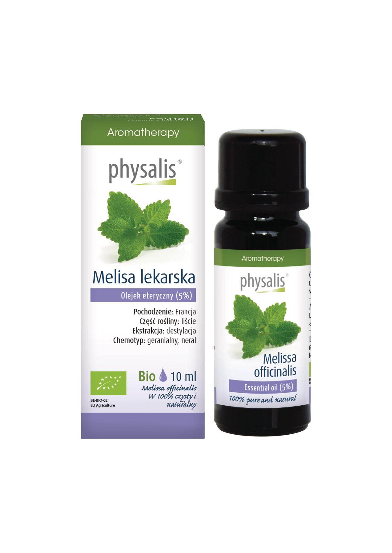 OLEJEK ETERYCZNY MELISA LEKARSKA BIO 10 ml – PHYSALIS OLEJEK ETERYCZNY MELISA LEKARSKA BIO 10 ml – PHYSALIS