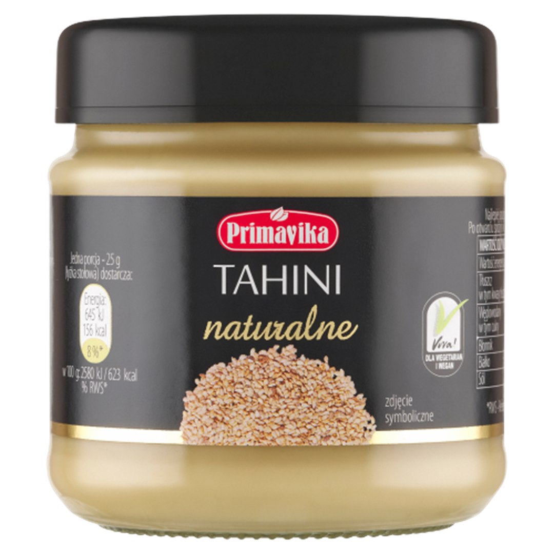 TAHINI (PASTA SEZAMOWA) 185 g – PRIMAVIKA TAHINI (PASTA SEZAMOWA) 185 g – PRIMAVIKA