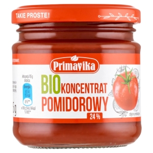 KONCENTRAT POMIDOROWY 22 % – 24 % BIO 185 g – PRIMAVIKA