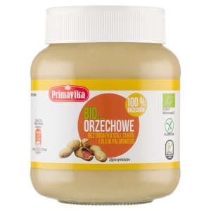 KREM Z ORZESZKÓW ZIEMNYCH PRAŻONYCH 100 % BEZGLUTENOWY BIO 360 g – PRIMAVIKA