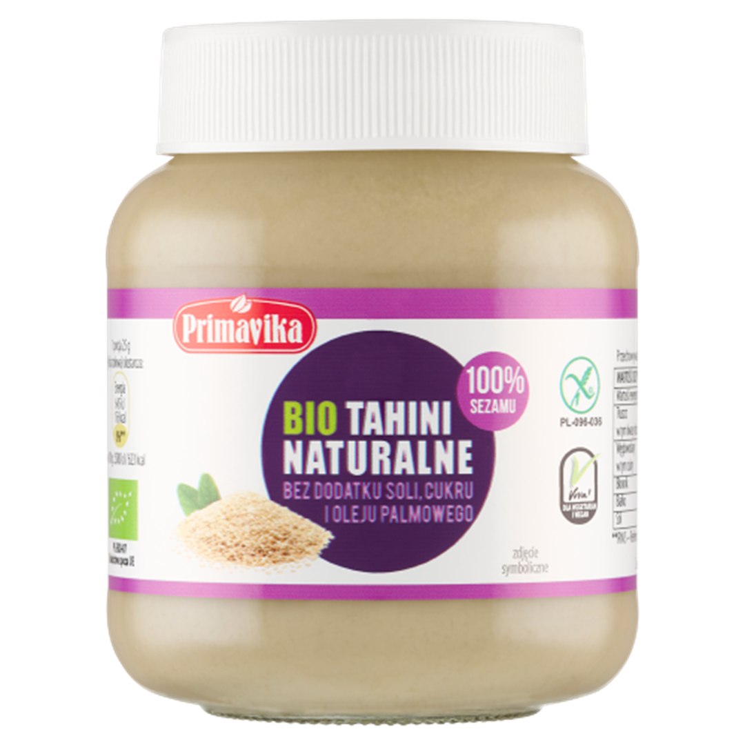 TAHINI (PASTA SEZAMOWA) BEZGLUTENOWE BIO 350 g – PRIMAVIKA TAHINI (PASTA SEZAMOWA) BEZGLUTENOWE BIO 350 g – PRIMAVIKA