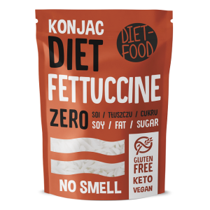 MAKARON (KONJAC) FETTUCCINE BEZGLUTENOWY 270 g (200 g) – DIET-FOOD MAKARON (KONJAC) FETTUCCINE BEZGLUTENOWY 270 g (200 g) – DIET-FOOD