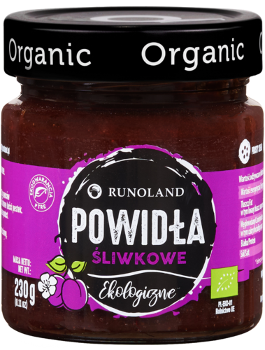 POWIDŁA ŚLIWKOWE BIO 230 g – RUNOLAND POWIDŁA ŚLIWKOWE BIO 230 g – RUNOLAND