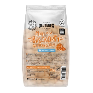 BISZKOPTY MINI POMARAŃCZOWE BEZ DODATKU CUKRÓW BEZGLUTENOWE 85 g – GLUTENEX