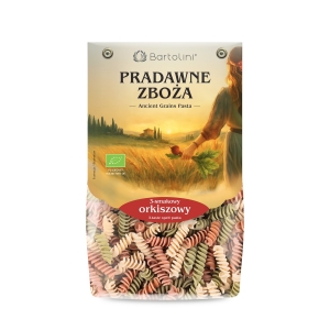 MAKARON (ORKISZOWY 3-SMAKOWY) ŚWIDERKI BIO 250 g – BARTOLINI (PRADAWNE ZBOŻA)