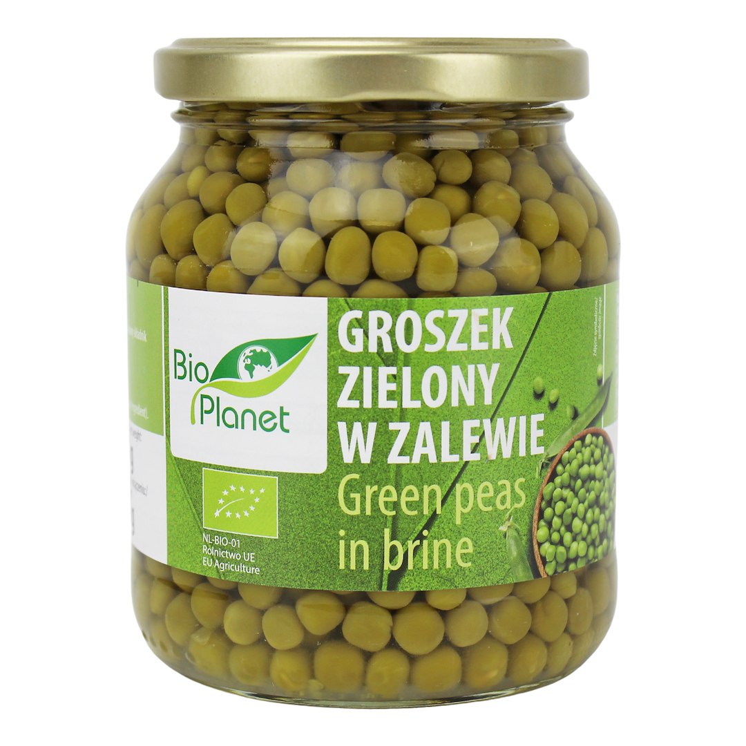 GROSZEK ZIELONY W ZALEWIE BIO 350 g (230 g) (SŁOIK) – BIO PLANET GROSZEK ZIELONY W ZALEWIE BIO 350 g (230 g) (SŁOIK) – BIO PLANET