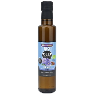 OLEJ LNIANY TŁOCZONY NA ZIMNO BIO 250 ml – NATURAVENA