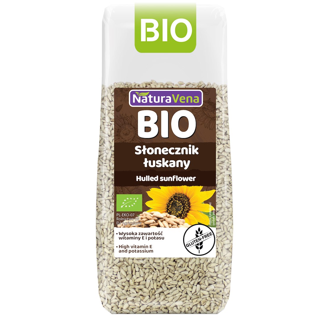 SŁONECZNIK ŁUSKANY BEZGLUTENOWY BIO 250 g – NATURAVENA SŁONECZNIK ŁUSKANY BEZGLUTENOWY BIO 250 g – NATURAVENA