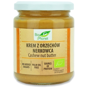 KREM Z PRAŻONYCH ORZECHÓW NERKOWCA BIO 250 g – BIO PLANET