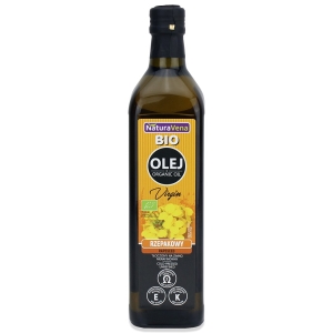 OLEJ RZEPAKOWY TŁOCZONY NA ZIMNO OMEGA-3 BIO 750 ml – NATURAVENA