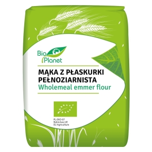 MĄKA Z PŁASKURKI PEŁNOZIARNISTA BIO 1 kg – BIO PLANET