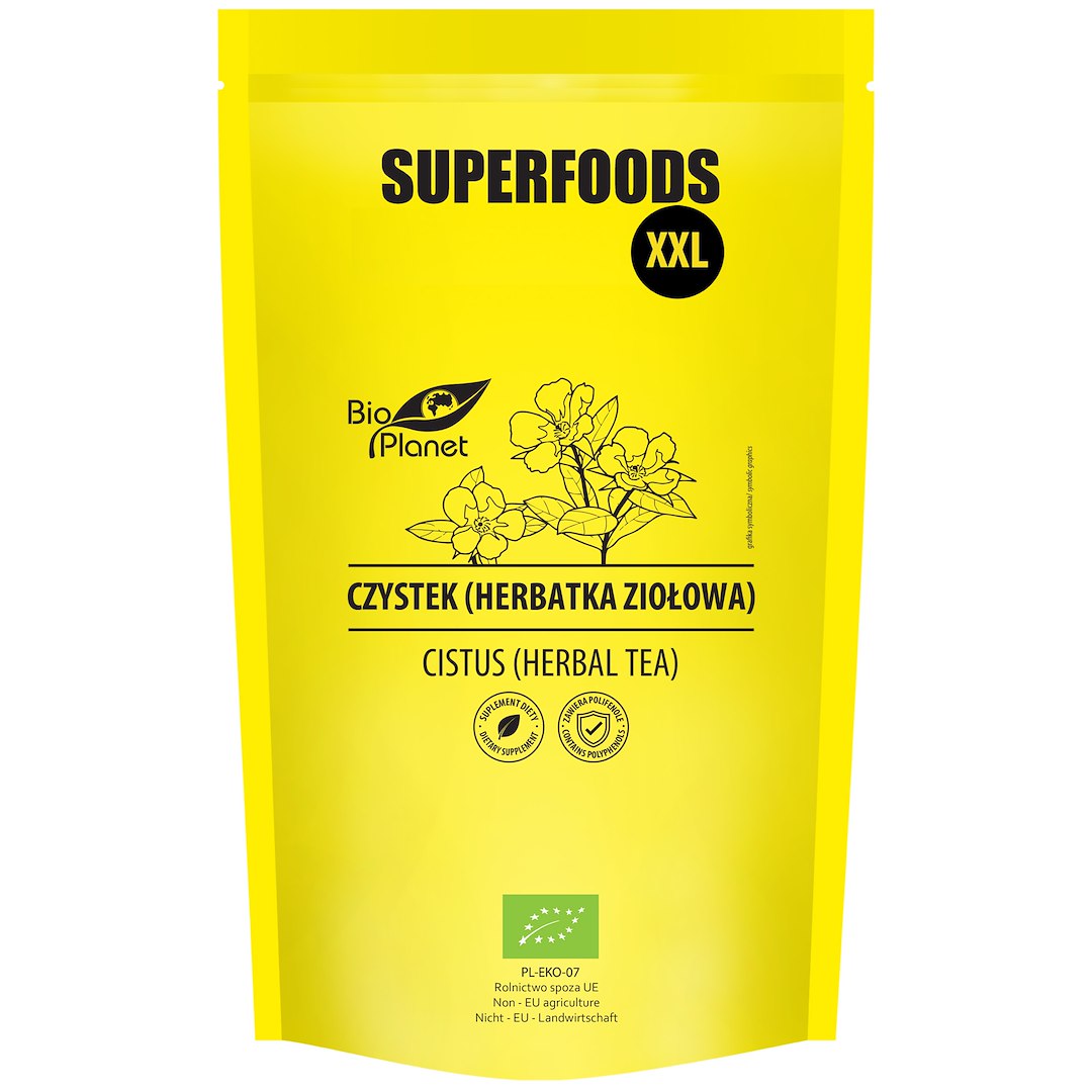 CZYSTEK (HERBATKA ZIOŁOWA) BIO 150 g – BIO PLANET SUPERFOODS CZYSTEK (HERBATKA ZIOŁOWA) BIO 150 g – BIO PLANET SUPERFOODS