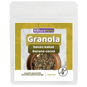 GRANOLA BANAN-KAKAO BEZGLUTENOWA 200 g – NATURAVENA