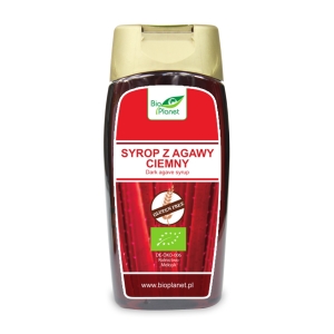 SYROP Z AGAWY CIEMNY BEZGLUTENOWY BIO 350 g (250 ml) – BIO PLANET