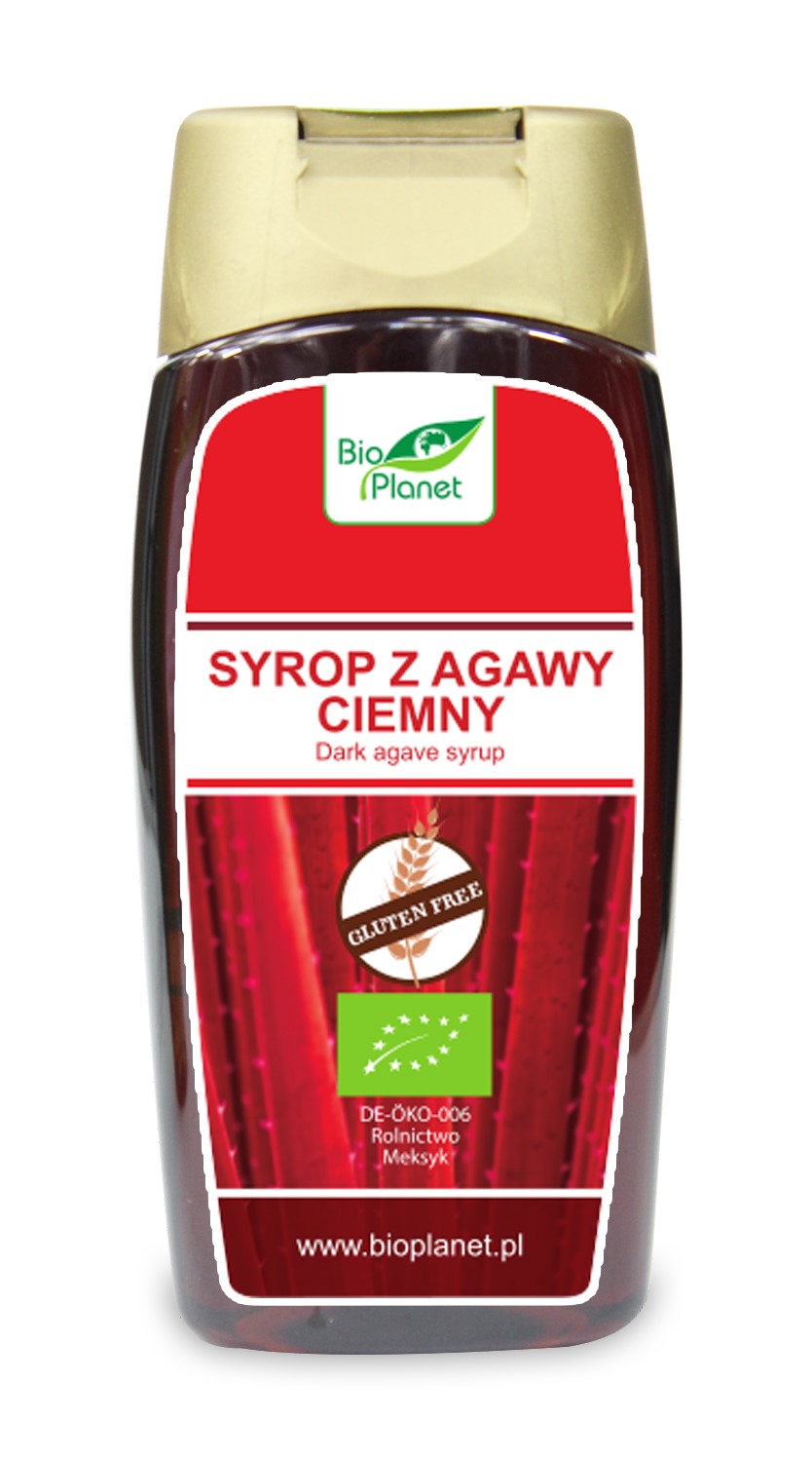 SYROP Z AGAWY CIEMNY BEZGLUTENOWY BIO 350 g (250 ml) – BIO PLANET SYROP Z AGAWY CIEMNY BEZGLUTENOWY BIO 350 g (250 ml) – BIO PLANET