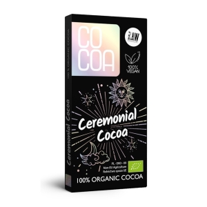 KAKAO CEREMONIALNE – TABLICZKA GORZKA 100 % KAKAO BIO 50 g – COCOA
