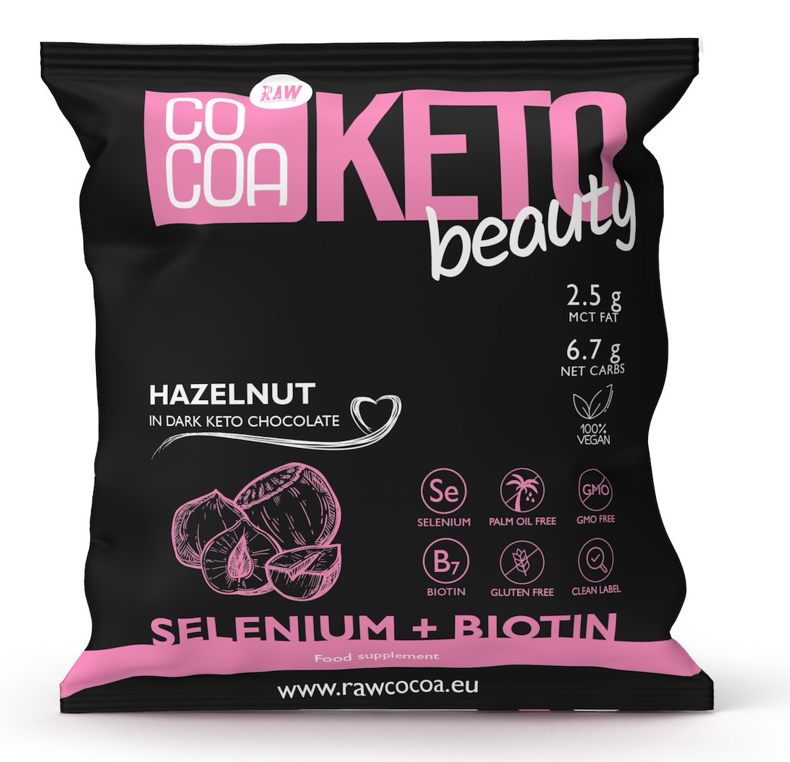 ORZECHY LASKOWE W CZEKOLADZIE KETO CIEMNEJ BEAUTY BEZGLUTENOWE 70 g – COCOA ORZECHY LASKOWE W CZEKOLADZIE KETO CIEMNEJ BEAUTY BEZGLUTENOWE 70 g – COCOA