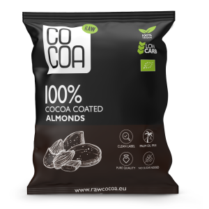 MIGDAŁY W KAKAO BEZ DODATKU CUKRÓW BIO 70 g – COCOA