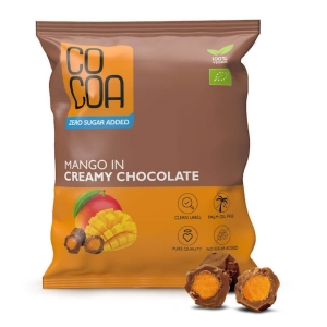 MANGO W CZEKOLADZIE CREAMY BEZ DODATKU CUKRÓW BIO 70 g – COCOA MANGO W CZEKOLADZIE CREAMY BEZ DODATKU CUKRÓW BIO 70 g – COCOA