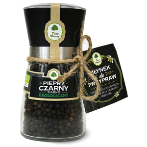 PIEPRZ CZARNY ZIARNISTY W MŁYNKU BIO 90 g – DARY NATURY