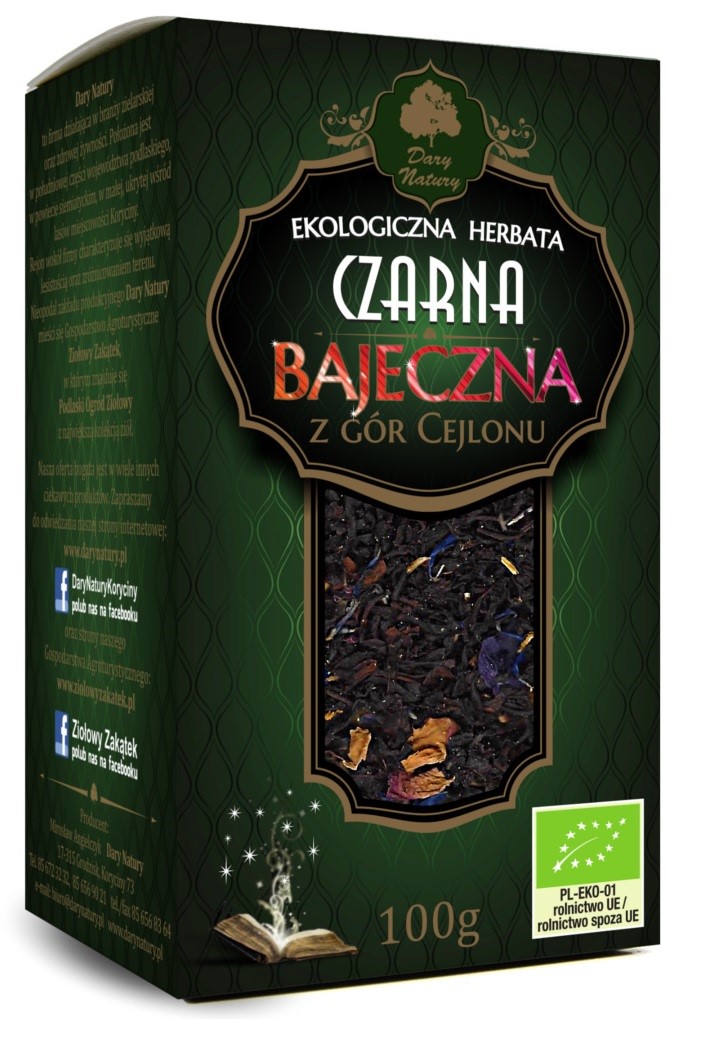 HERBATA CZARNA LIŚCIASTA BAJECZNA BIO 100 g – DARY NATURY HERBATA CZARNA LIŚCIASTA BAJECZNA BIO 100 g – DARY NATURY