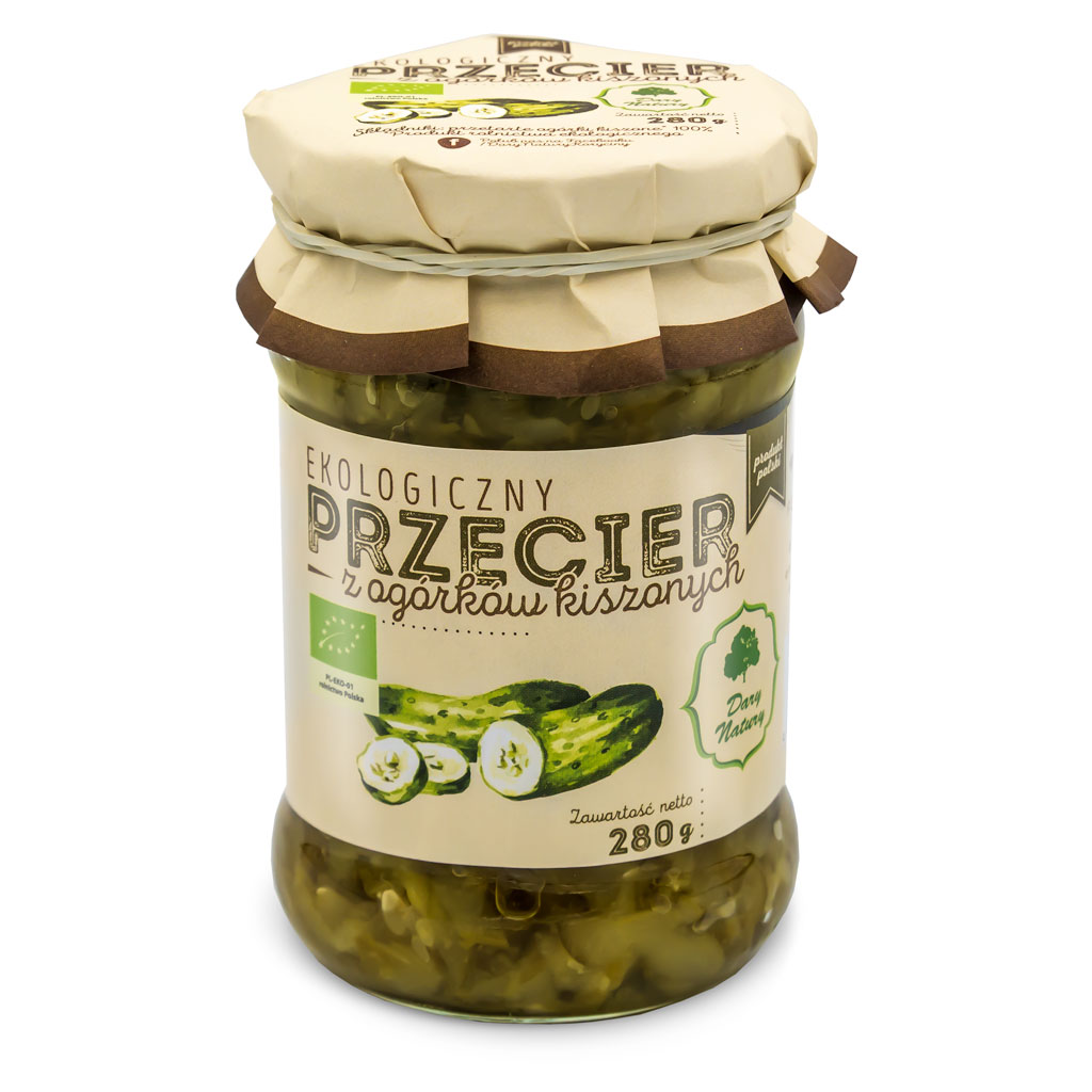 PRZECIER Z OGÓRKÓW KISZONYCH BIO 280 g – DARY NATURY PRZECIER Z OGÓRKÓW KISZONYCH BIO 280 g – DARY NATURY