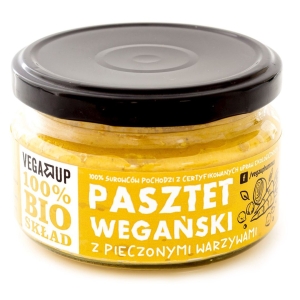 PASZTET WEGAŃSKI Z PIECZONYMI WARZYWAMI BIO 190 g – VEGA UP